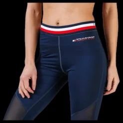 Best Tommy Hilfiger Sport Legging With Mesh Full Length Blue Blå