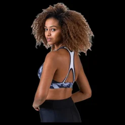 Reebok Les Mills Hero Racer Bra Blue/White Flerfärgad