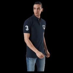 Hot Vinson Polo Club Leslie Pique Shirt Blue Blå