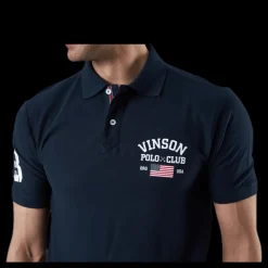 Hot Vinson Polo Club Leslie Pique Shirt Blue Blå