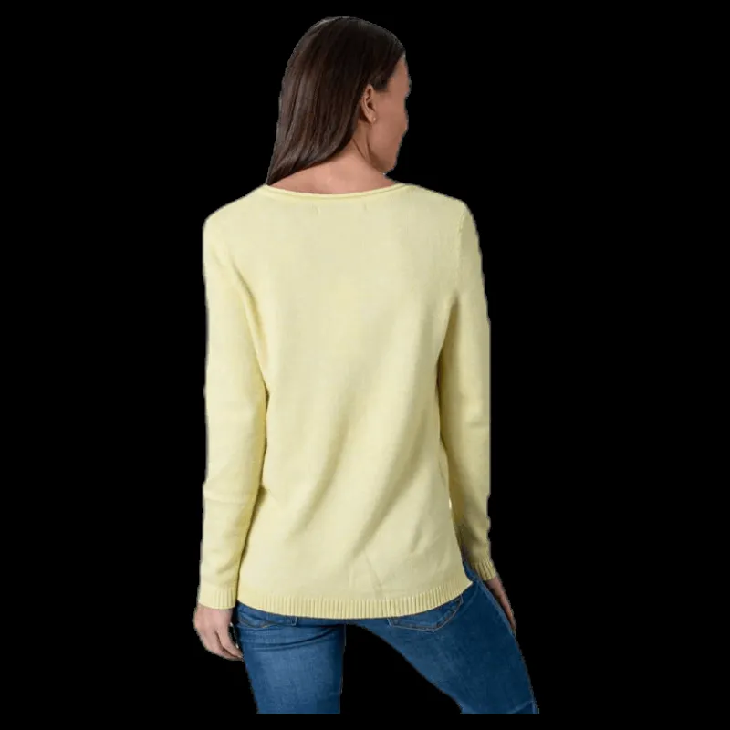 Only Lesly New V-Neck Pullover Knt Beige Discount