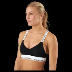 Outlet Calvin Klein Lght Lined Bralette Black Svart