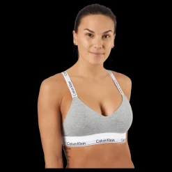 Best Calvin Klein Lght Lined Bralette Grey Grå
