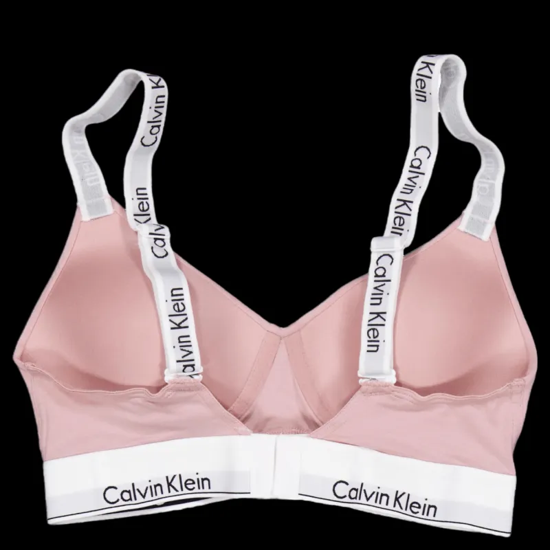 Calvin Klein Lght Lined Bralette Pink Rosa Discount