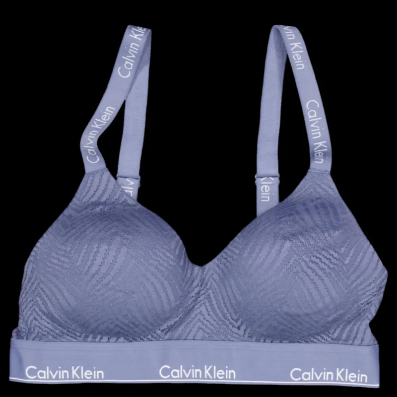 Clearance Calvin Klein Lghtly Lined Bralette Blue Blå