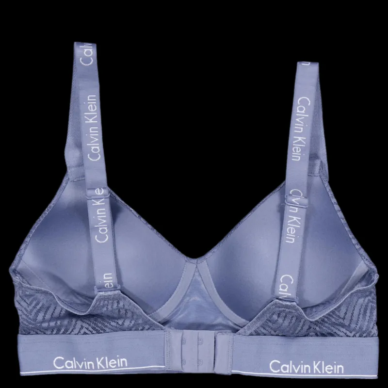 Clearance Calvin Klein Lghtly Lined Bralette Blue Blå