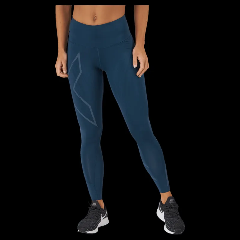 2XU Lgt Speed Mid-rise Comp Tight Moonlight/moonlight Reflective Blå Online