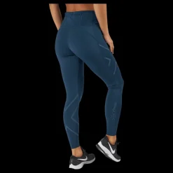 2XU Lgt Speed Mid-rise Comp Tight Moonlight/moonlight Reflective Blå Online