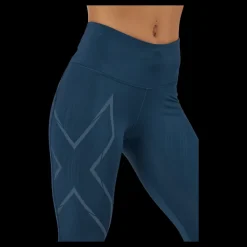 2XU Lgt Speed Mid-rise Comp Tight Moonlight/moonlight Reflective Blå Online