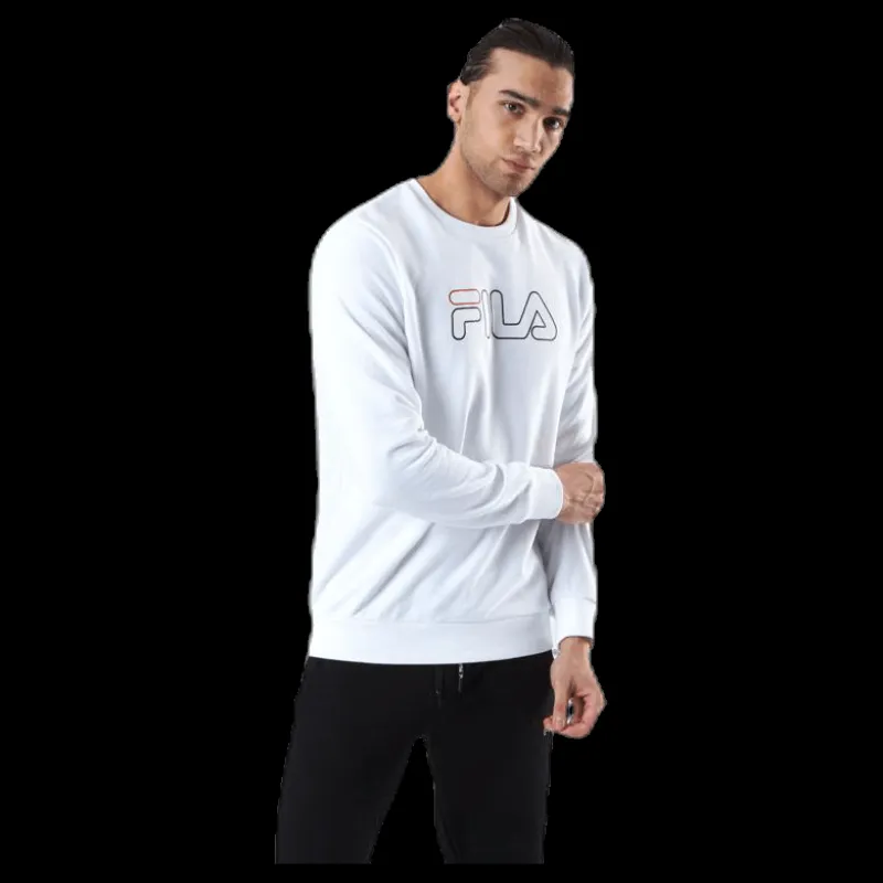 Fila Liam Crew Sweat White Vit Clearance