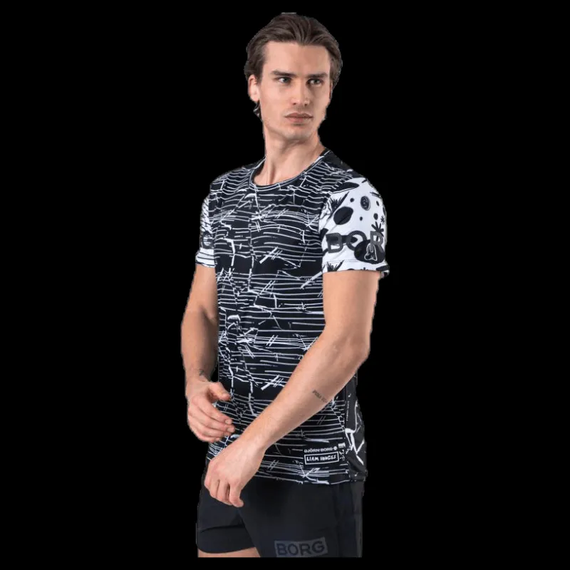 Björn Borg Liam Hodges Tee Black/Grey Svart och Grå Outlet