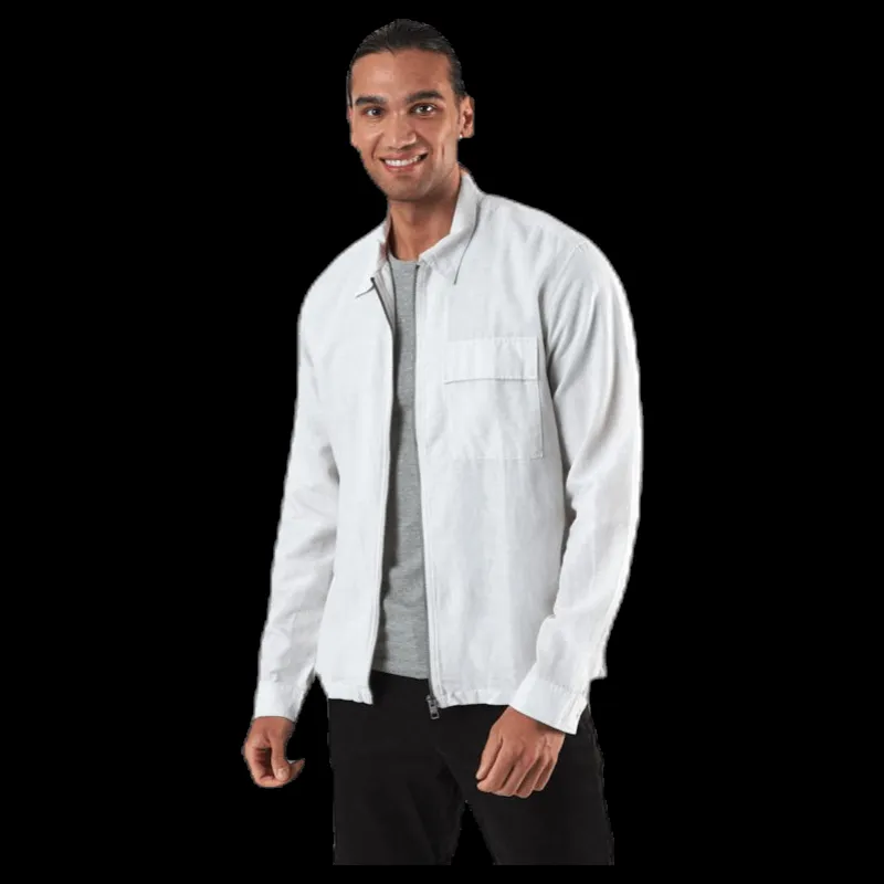 Jack & Jones Life Linen Shirt Ls One Pocket White Vit Outlet