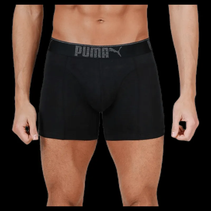 Best Puma Lifestyle Sueded Cotton Boxer 3p Black Svart