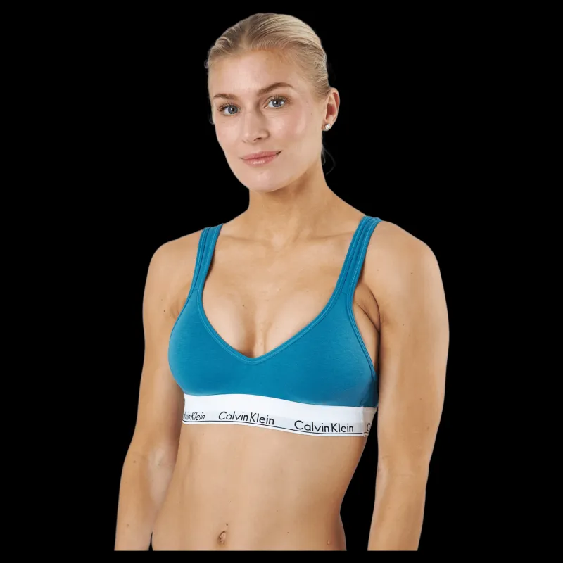 Best Calvin Klein Lift Bralette Tapestry Teal Blå