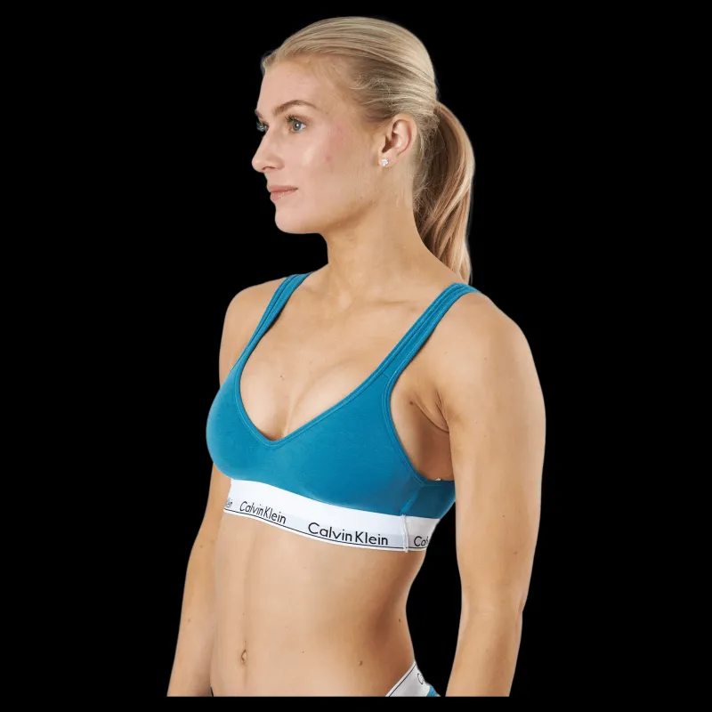 Best Calvin Klein Lift Bralette Tapestry Teal Blå