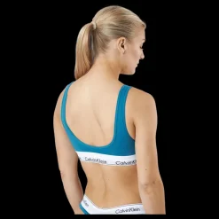 Best Calvin Klein Lift Bralette Tapestry Teal Blå