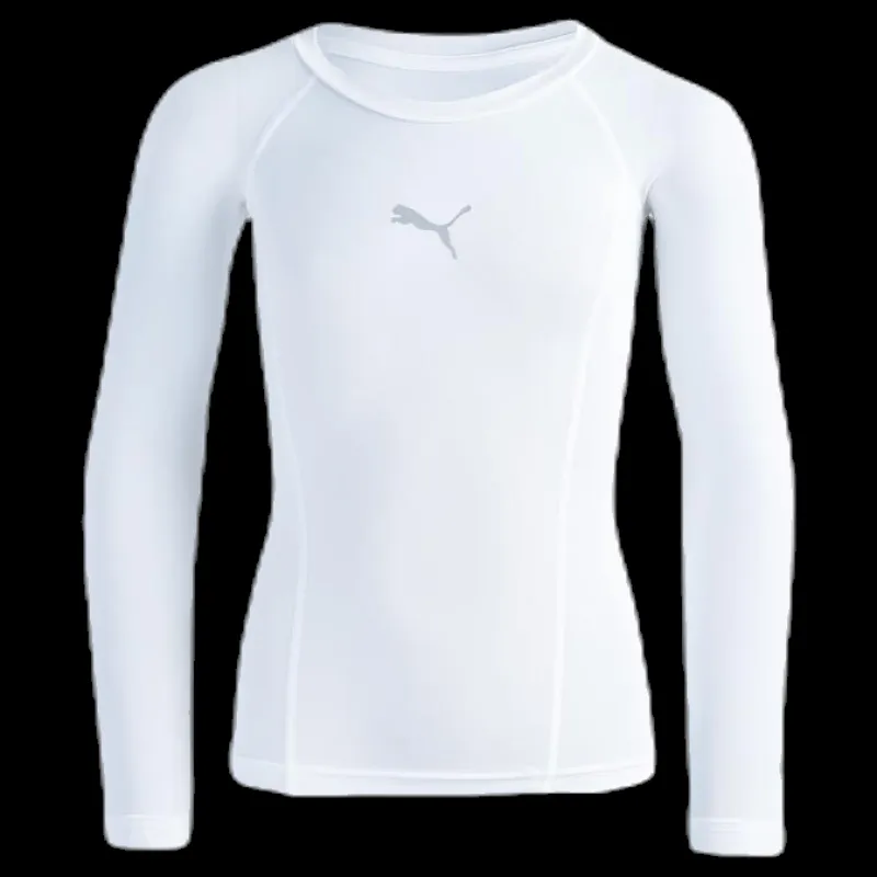 Puma LIGA Baselayer Tee LS Jr White Vit