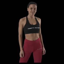 Tommy Hilfiger Sport Light Intensity Graphic Bra Black Svart