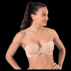 Calvin Klein Light Lined Strapless Beige Outlet
