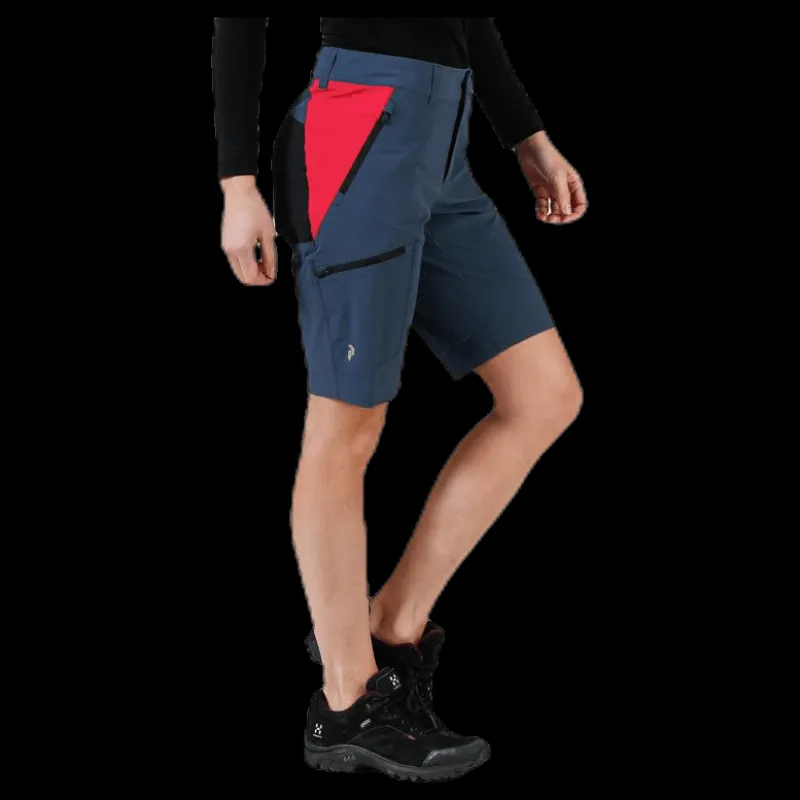 Clearance Peak Performance Light Softshell Carbon Shorts Blue Blå