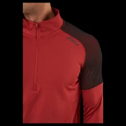 2XU Light Speed 1/2 Zip Chilli Oil/black Reflective Röd Hot