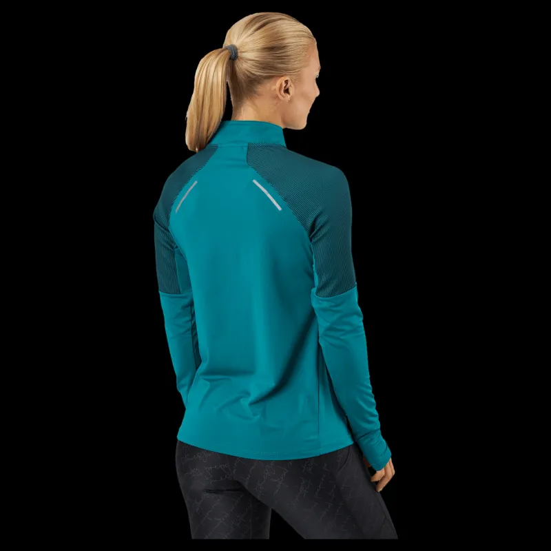 Hot 2XU Light Speed 1/2 Zip Jade/silver Reflective Turkos