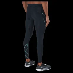 Hot 2XU Light Speed Compression Tight Black/silver Sage Reflective Svart