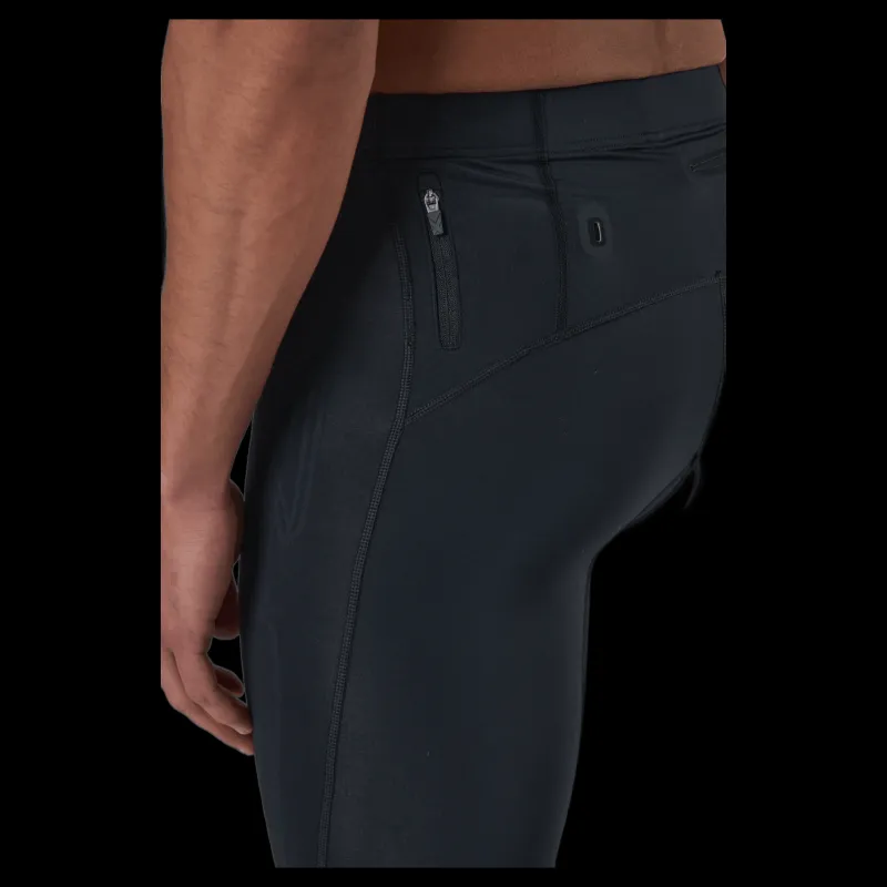 Hot 2XU Light Speed Compression Tight Black/silver Sage Reflective Svart