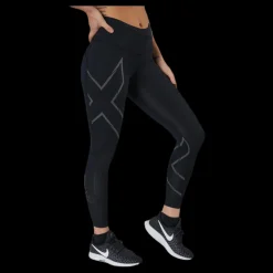Online 2XU Light Speed Mid-Rise Compression Black Svart