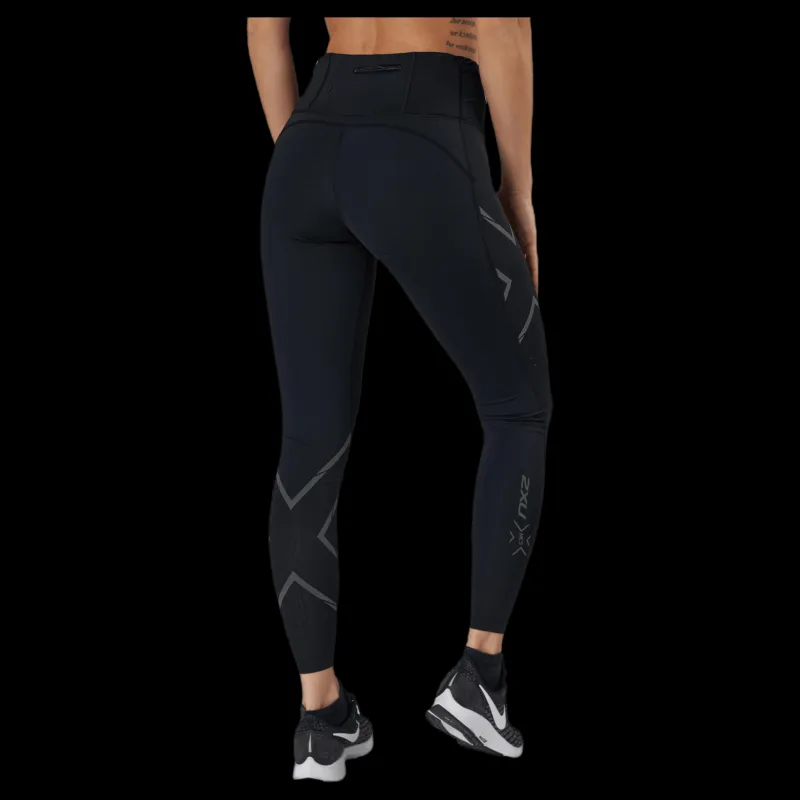 Online 2XU Light Speed Mid-Rise Compression Black Svart
