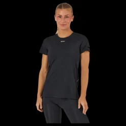 New 2XU Light Speed Tee Black White/white Reflective Svart