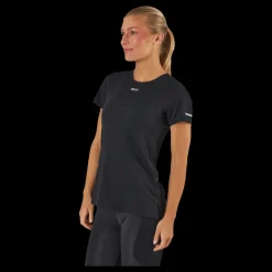 New 2XU Light Speed Tee Black White/white Reflective Svart
