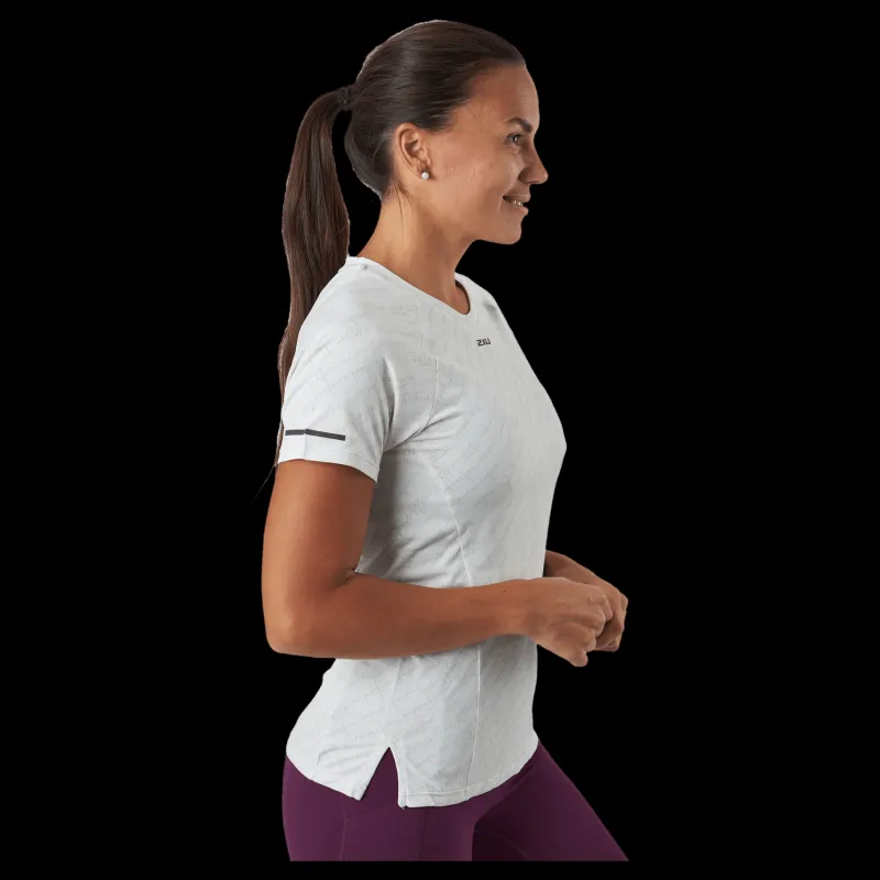 2XU Light Speed Tee Tty Script/black Reflective Vit
