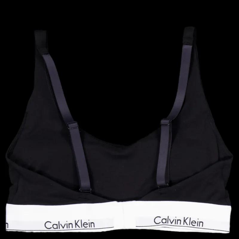 Sale Calvin Klein Lightly Lined Bralette Black Svart