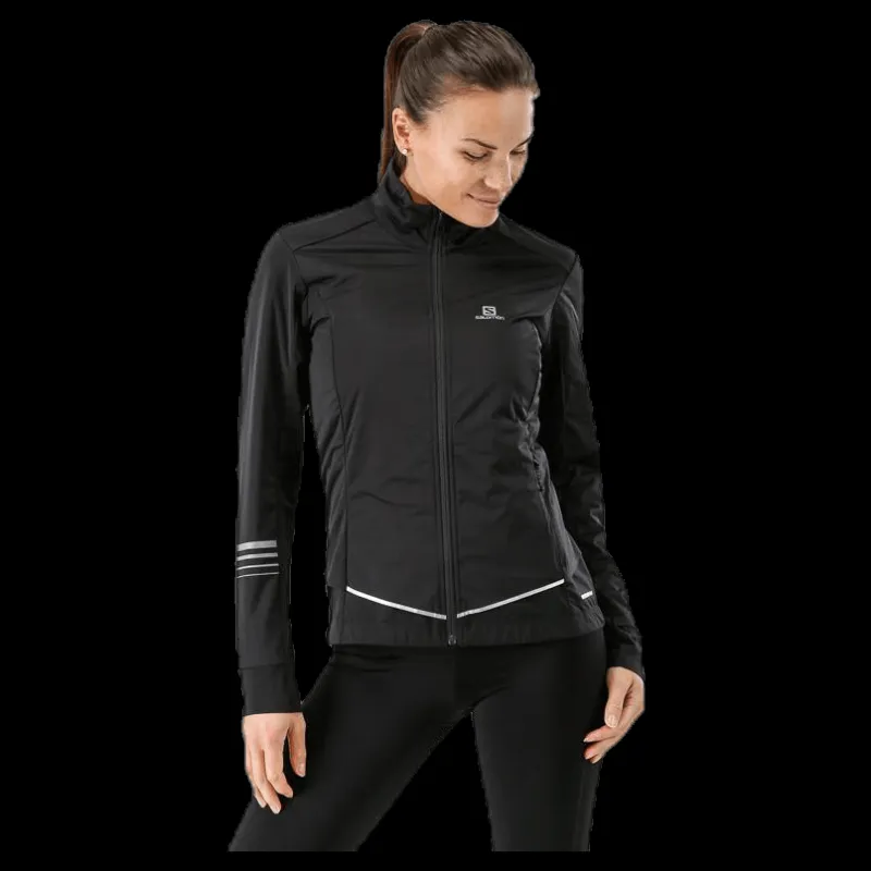 Salomon Lightning Lightshell Jacket Black Svart Outlet