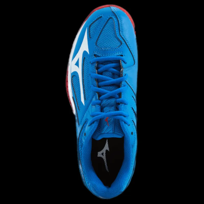 Mizuno Lightning Star Z6 Junior French Blue / White / Fiery Re Blå