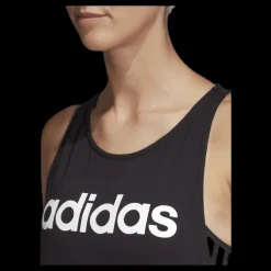 Clearance adidas Linear Loose Tank White/Black Svart