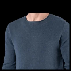 Jack & Jones Linen Knit Crew Neck Blue Blå Sale