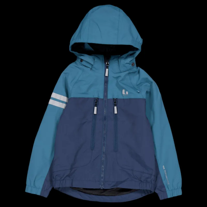 Lindberg Lingbo Shell Jacket Turquoise/navy Blå Clearance