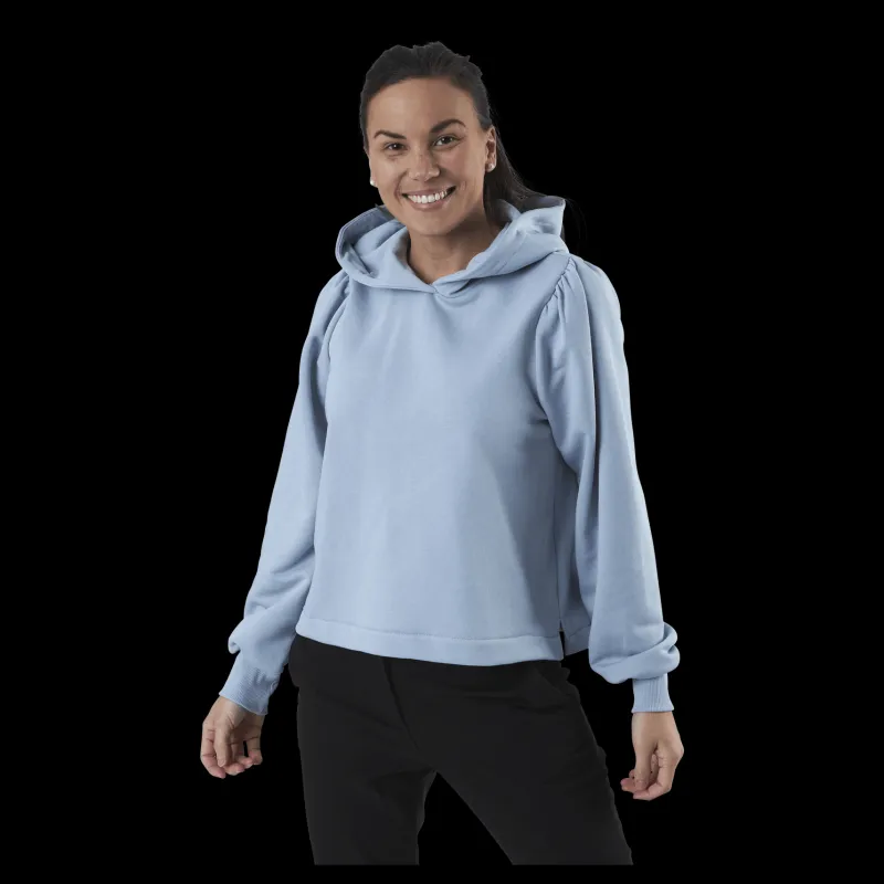 Pieces Linley Ls Hoddie Sweat Bc Blue Blå Discount