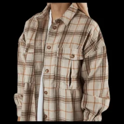Pieces Lis Long Shacket D2D Beige Clearance