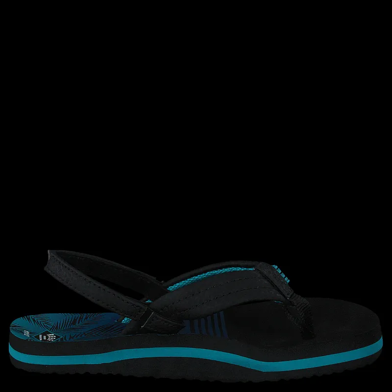 Discount Reef Little Ahi Aqua Palms Svart