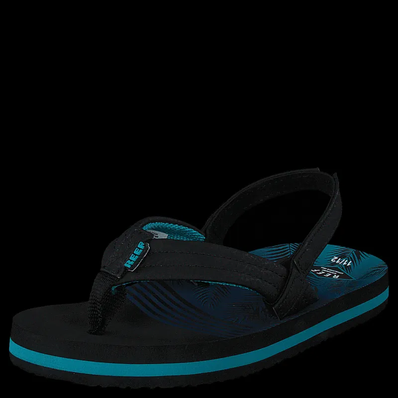 Discount Reef Little Ahi Aqua Palms Svart