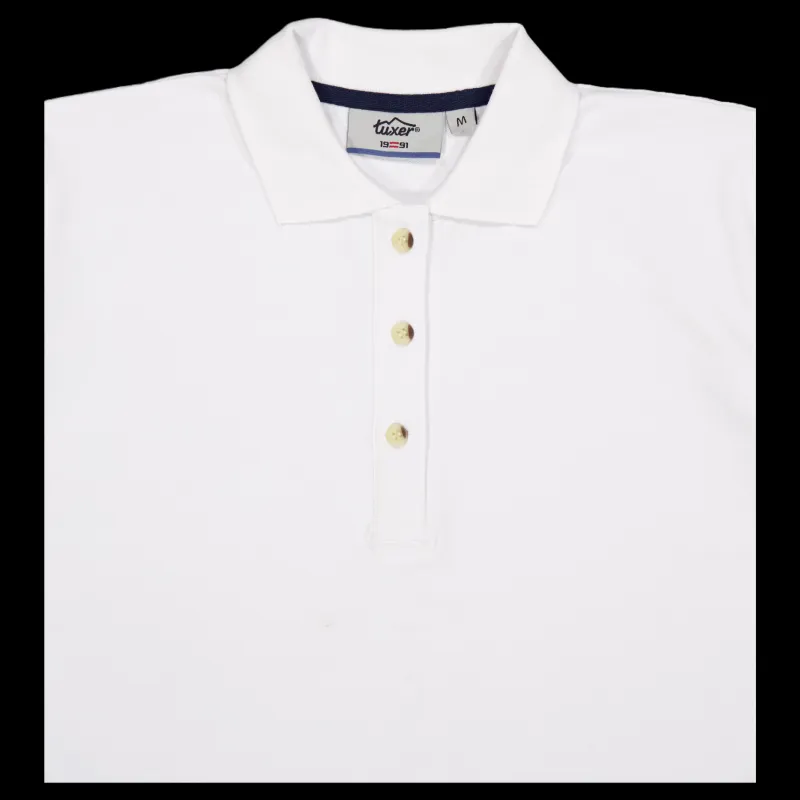 New Tuxer Livia Polo Shirt Offwhite Vit
