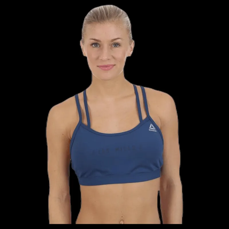 Reebok Lm Hero Strappy Bra- Padded Blue Blå Discount