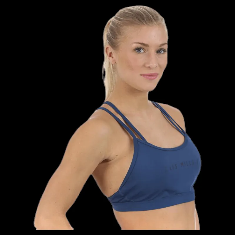Reebok Lm Hero Strappy Bra- Padded Blue Blå Discount