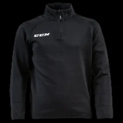 CCM Locker Room 1/4 ZIP Junior Black Svart Outlet