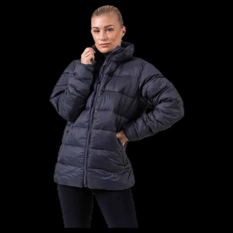 Kappa Logo Amby Padded Jacket Grey Svart