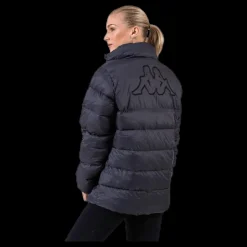Kappa Logo Amby Padded Jacket Grey Svart