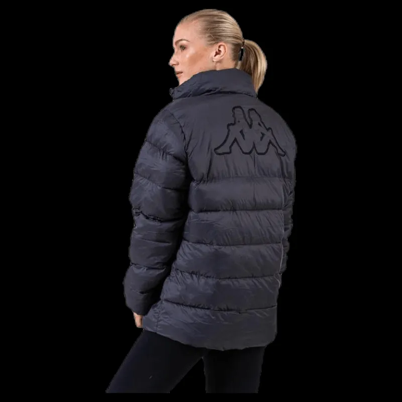 Kappa Logo Amby Padded Jacket Grey Svart